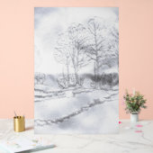 ACRYL TEKEN BOOMLIJN ONTWERPSTIJL BORD (Huwelijk)