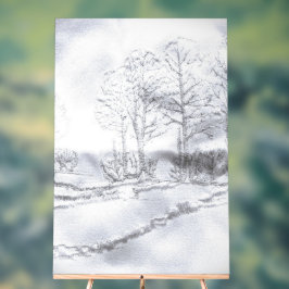 ACRYL TEKEN BOOMLIJN ONTWERPSTIJL BORD