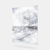 ACRYL TEKEN BOOMLIJN ONTWERPSTIJL BORD (Hoek)