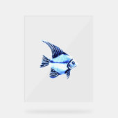 ACRYL TEKEN FISH DESIGN STIJL ACRYL BORD (Voorkant)