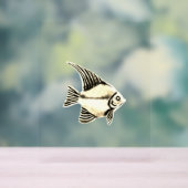 ACRYL TEKEN FISH DESIGN STIJL BORD (Neutraal)