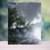 Acryl Teken ontwerp stijl blauwe lucht Acryl Bord (Neutraal)