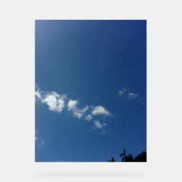 Acryl Teken ontwerp stijl blauwe lucht Acryl Bord