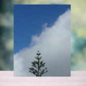 Acryl Teken ontwerp stijl blauwe lucht Acryl Bord (Neutraal)