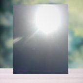 Acryl Teken ontwerp stijl blauwe lucht Acryl Bord (Neutraal)