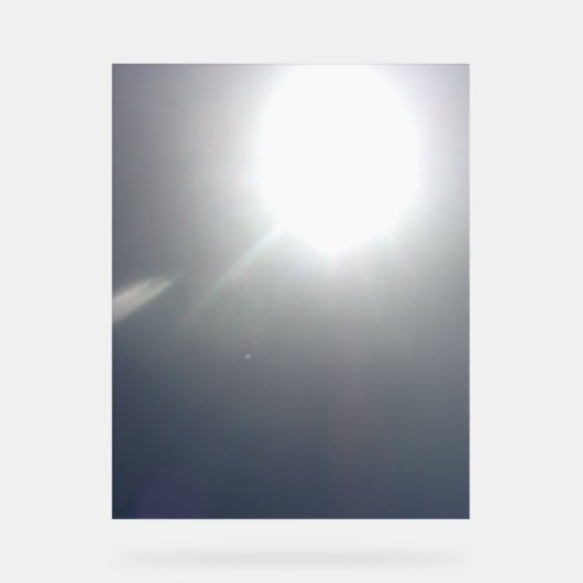 Acryl Teken ontwerp stijl blauwe lucht Acryl Bord (Voorkant)