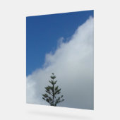 Acryl Teken ontwerp stijl blauwe lucht Bord (Hoek)