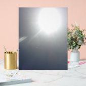 Acryl Teken ontwerp stijl blauwe lucht Bord (Huwelijk)