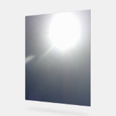 Acryl Teken ontwerp stijl blauwe lucht Bord (Hoek)