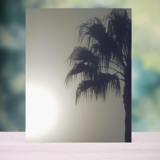 Acryl teken PALM TREE DESIGN STIJL Bord (Neutraal)