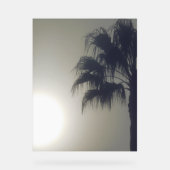 Acryl teken PALM TREE DESIGN STIJL Bord (Voorkant)