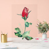 ACRYL TEKEN ROOS BUD ONTWERPSTIJL BORD (Huwelijk)