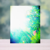 ACRYL TEKEN ROOS ONTWERPSTIJL BORD (Neutraal)