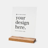 Acryl Teken Uw Ontwerp Upload 8 "x 10" Acryl Bord (Hoek)