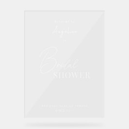 Acryl teken voor bruid douche. acryl bord