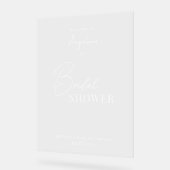 Acryl teken voor bruid douche. acryl bord (Hoek)