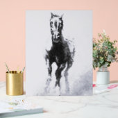 Acryl Teken wilde paard stijl en ontwerp Bord (Huwelijk)