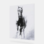 Acryl Teken wilde paard stijl en ontwerp Bord (Hoek)