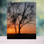 Acryl Teken zonsondergang ontwerpstijl Bord (Neutraal)