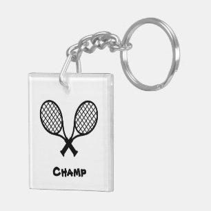 Acryl Tennis Sleutelhanger