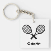 Acryl Tennis Sleutelhanger (Voorkant)