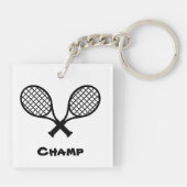 Acryl Tennis Sleutelhanger (Achterkant)