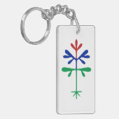 Acryl Tri-color Sapling Sleutelhanger (Voorkant Links)