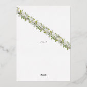 Acryl Trouw Groenery En Bloemen Uitnodiging (Achterkant)