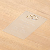 Acryl trouwring Spaans Acryl Uitnodigingen (Laagn)