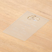 Acryl trouwring Spaans Uitnodigingen (Laagn)