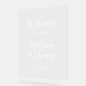 Acryl trouwteken | Welkom Trouwbord Acryl Bord (Hoek)