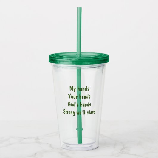 Acryl tumbler drinkbeker (Voorkant)