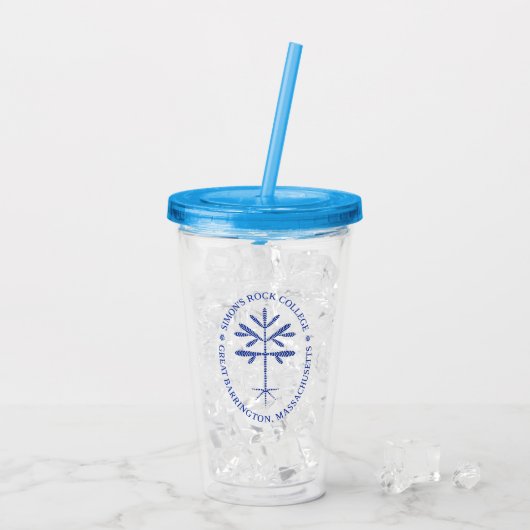 Acryl Tumbler in blauw Acryl Drinkbeker (Achterkant ijs)