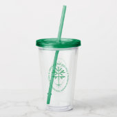 Acryl Tumbler in Groen Drinkbeker (Achterkant)