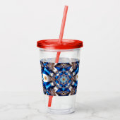 Acryl Tumbler met Argentijnse kleuren Design Drinkbeker (Achterkant)