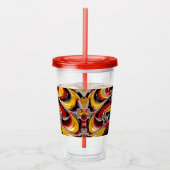 Acryl Tumbler met Belgisch Kleuren Ontwerp Acryl Drinkbeker (Rechts)