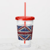 Acryl Tumbler met Brits Kleuren Design Drinkbeker (Rechts)