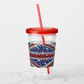 Acryl Tumbler met Brits Kleuren Design Drinkbeker (Links)