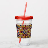 Acryl Tumbler met Colombia Kleuren Ontwerp Acryl Drinkbeker (Achterkant)
