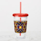 Acryl Tumbler met Colombia Kleuren Ontwerp Drinkbeker (Rechts)
