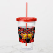 Acryl Tumbler met Duitsland Kleuren Ontwerp Acryl Drinkbeker (Rechts)