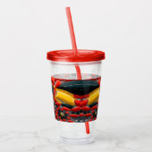 Acryl Tumbler met Duitsland Kleuren Ontwerp Acryl Drinkbeker (Links)