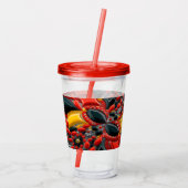 Acryl Tumbler met Duitsland Kleuren Ontwerp Acryl Drinkbeker (Achterkant)