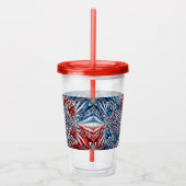Acryl Tumbler met Franse kleuren Design Acryl Drinkbeker (Rechts)