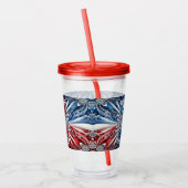 Acryl Tumbler met Franse kleuren Design Acryl Drinkbeker (Links)
