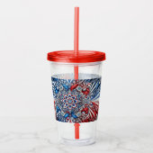 Acryl Tumbler met Franse kleuren Design Acryl Drinkbeker (Voorkant)