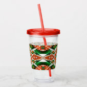 Acryl Tumbler met Ierse kleuren Design Acryl Drinkbeker (Links)