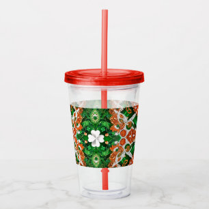 Acryl Tumbler met Ierse kleuren Design Acryl Drinkbeker