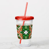 Acryl Tumbler met Ierse kleuren Design Acryl Drinkbeker (Achterkant)