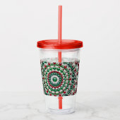 Acryl Tumbler met Italiaanse kleuren Design Acryl Drinkbeker (Voorkant)